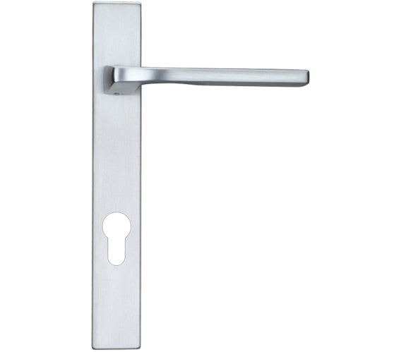 ZOO HARDWARE ROSSO MANIGLIE VELA EURO LOCK MULTI POINT DOOR HANDLES SATIN CHROME – RM12NP92SC (SOLD IN PAIRS)