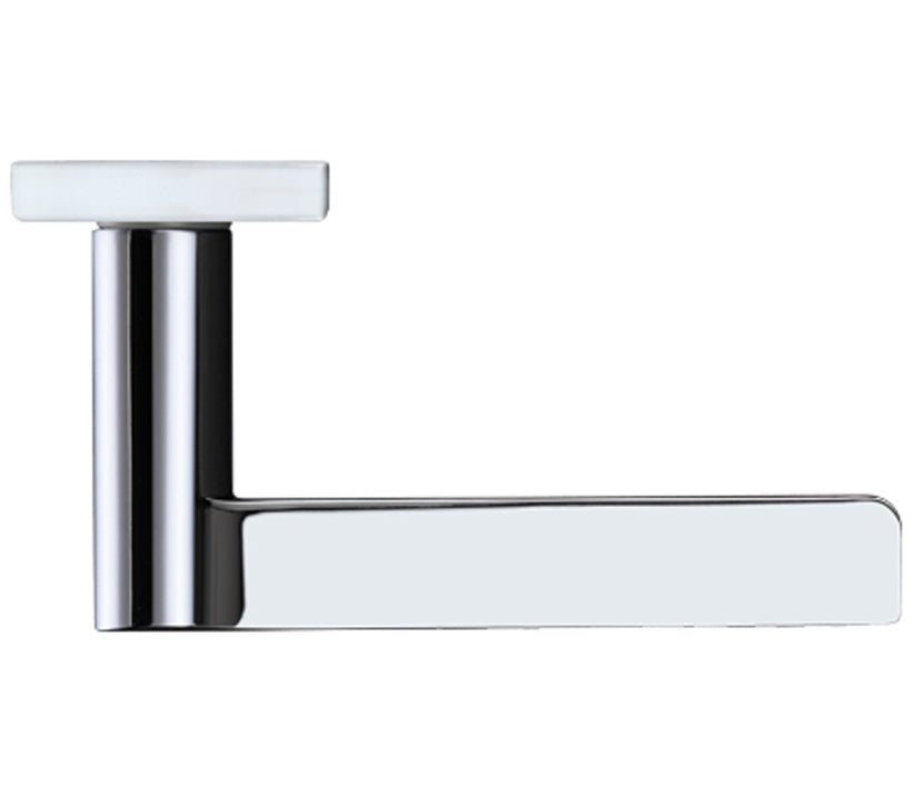 ZOO HARDWARE ROSSO MANIGLIE DRACO DOOR HANDLES ON BACKPLATE POLISHED CHROME - (SOLD IN PAIRS)