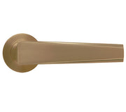 ZOO HARDWARE ROSSO MANIGLIE VELOCE LEVER ON ROUND ROSE ANTIQUE BRASS - RM150AB (SOLD IN PAIRS)