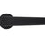 ZOO HARDWARE ROSSO MANIGLIE VELOCE LEVER ON ROUND ROSE OSCURO MATT BLACK - RM150OMB (SOLD IN PAIRS)