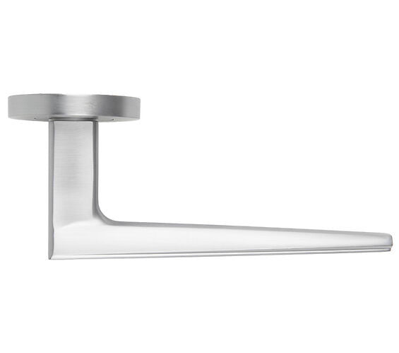 ZOO HARDWARE ROSSO MANIGLIE VELOCE LEVER ON ROUND ROSE SATIN CHROME - RM150SC (SOLD IN PAIRS)