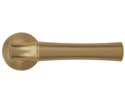 ZOO HARDWARE ROSSO MANIGLIE ALDO LEVER ON ROUND ROSE ANTIQUE BRASS - RM160AB (SOLD IN PAIRS)