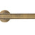 ZOO HARDWARE ROSSO MANIGLIE FAVO LEVER ON ROUND ROSE ANTIQUE BRASS - RM170AB (SOLD IN PAIRS)