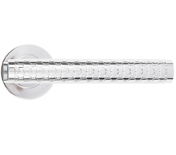 ZOO HARDWARE ROSSO MANIGLIE FAVO LEVER ON ROUND ROSE POLISHED CHROME - RM170CP (SOLD IN PAIRS)