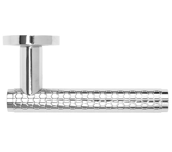 ZOO HARDWARE ROSSO MANIGLIE FAVO LEVER ON ROUND ROSE POLISHED CHROME - RM170CP (SOLD IN PAIRS)