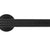 ZOO HARDWARE ROSSO MANIGLIE FAVO LEVER ON ROUND ROSE OSCURO MATT BLACK - RM170OMB (SOLD IN PAIRS)