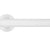ZOO HARDWARE ROSSO MANIGLIE FAVO LEVER ON ROUND ROSE POWDER COATED WHITE - RM170PCW (SOLD IN PAIRS)