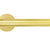 ZOO HARDWARE ROSSO MANIGLIE FAVO LEVER ON ROUND ROSE SATIN BRASS - RM170SB (SOLD IN PAIRS)