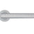 ZOO HARDWARE ROSSO MANIGLIE FAVO LEVER ON ROUND ROSE SATIN CHROME - RM170SC (SOLD IN PAIRS)