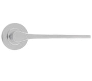 ZOO HARDWARE ROSSO MANIGLIE GIO LEVER ON ROUND ROSE POLISHED CHROME - RM210CP (SOLD IN PAIRS)