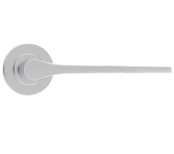 ZOO HARDWARE ROSSO MANIGLIE GIO LEVER ON ROUND ROSE POLISHED CHROME - RM210CP (SOLD IN PAIRS)