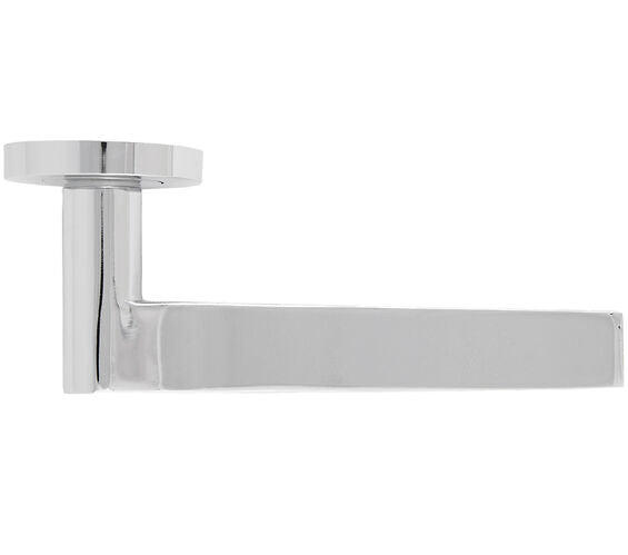 ZOO HARDWARE ROSSO MANIGLIE GIO LEVER ON ROUND ROSE POLISHED CHROME - RM210CP (SOLD IN PAIRS)