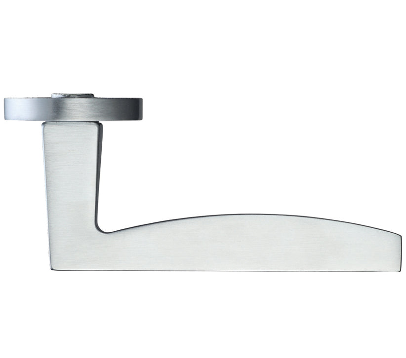 ZOO HARDWARE ROSSO MANIGLIE PAVO LEVER ON ROUND ROSE SATIN CHROME – RM030SC (SOLD IN PAIRS)