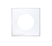 ZOO HARDWARE ROSSO MANIGLIE SQUARE SPARE ROSE PACK FOR LEVERS, POLISHED CHROME - RMSQSRCP (SOLD IN PAIRS)