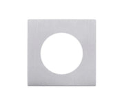 ZOO HARDWARE ROSSO MANIGLIE SQUARE SPARE ROSE PACK FOR LEVERS, SATIN CHROME - RMSQSRSC (SOLD IN PAIRS)