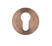 ZOO HARDWARE ROSSO TECNICA GRADE 304 STAINLESS STEEL EURO PROFILE ESCUTCHEON PVD SATIN BRONZE - RT001PVDBZ (SINGLE)