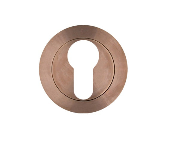 ZOO HARDWARE ROSSO TECNICA GRADE 304 STAINLESS STEEL EURO PROFILE ESCUTCHEON PVD SATIN BRONZE - RT001PVDBZ (SINGLE)