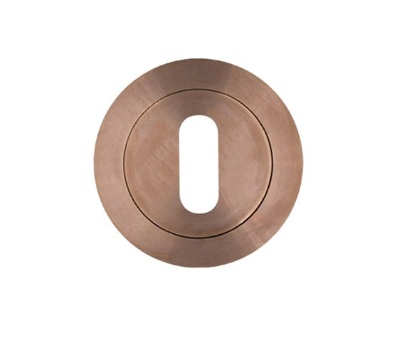 ZOO HARDWARE ROSSO TECNICA GRADE 304 STAINLESS STEEL STANDARD PROFILE ESCUTCHEON PVD SATIN BRONZE - RT002PVDBZ (SINGLE)
