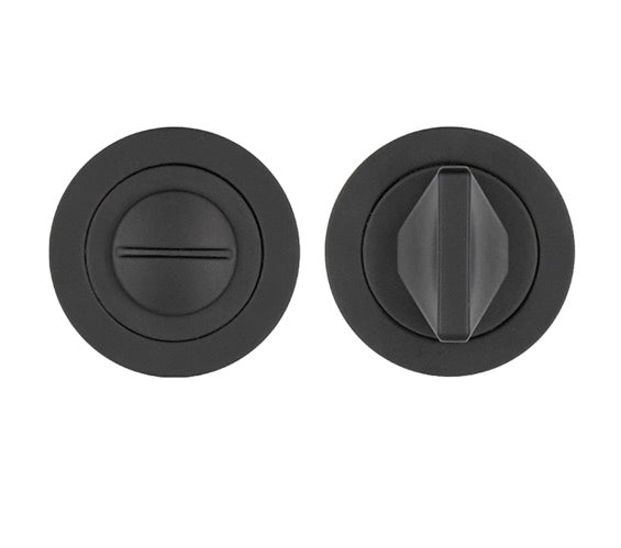 ZOO HARDWARE ROSSO TECNICA GRADE 304 STAINLESS STEEL BATHROOM TURN & RELEASE POWDER COATED BLACK – RT004PCB (SINGLE)