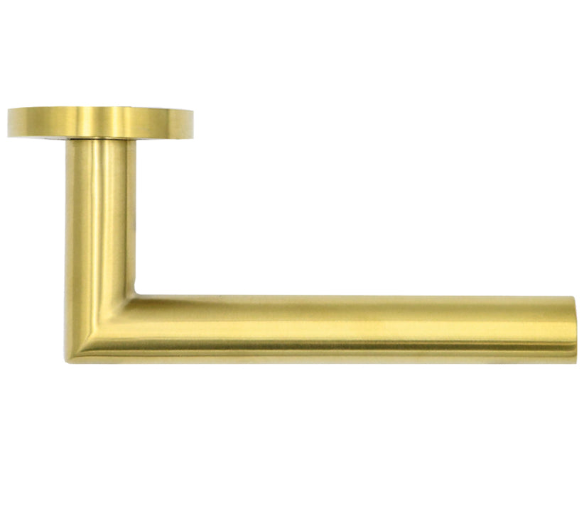 ZOO HARDWARE ROSSO TECNICA LUGANO LEVER ON ROUND ROSE PVD SATIN BRASS – RT010PVDSB (SOLD IN PAIRS)