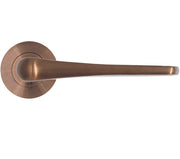 ZOO HARDWARE ROSSO TECNICA COMO GRADE 304 STAINLESS STEEL LEVER ON ROUND ROSE PVD SATIN BRONZE – RT020PVDBZ (SOLD IN PAIRS)