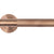 ZOO HARDWARE ROSSO TECNICA ORTA GRADE 304 STAINLESS STEEL KNURLED LEVER ON ROUND ROSE PVD SATIN BRONZE - RT060PVDBZ (SOLD IN PAIRS)