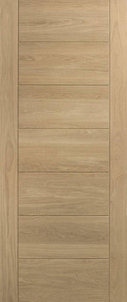Wooden panel with horizontal slats