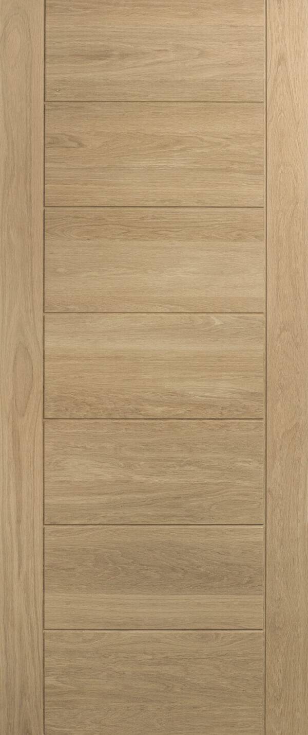 Wooden panel with horizontal slats