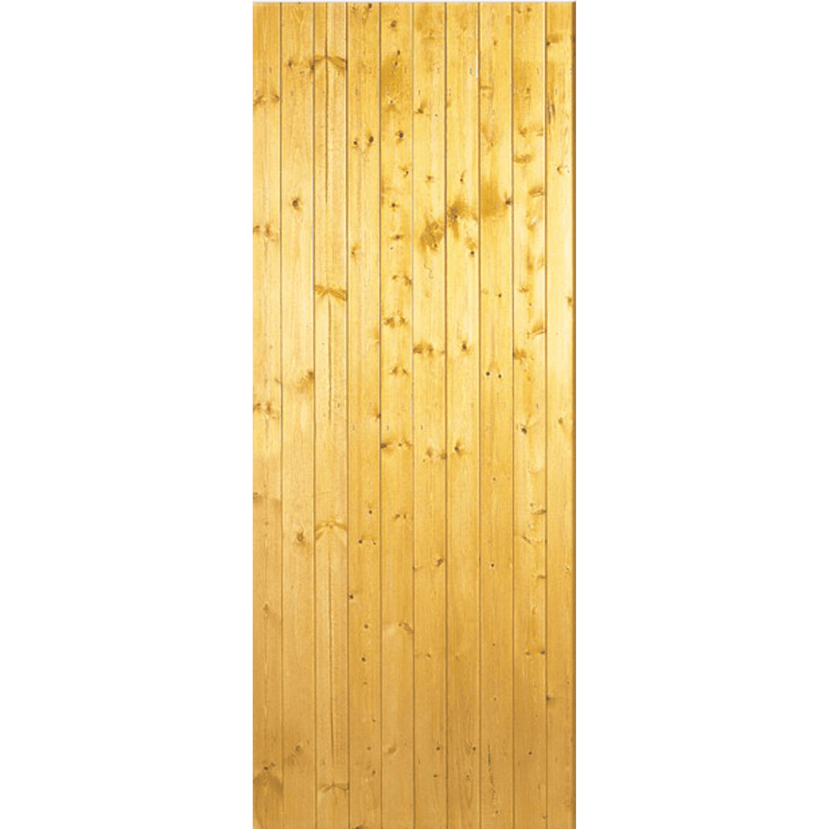 Wooden panel with vertical slats on a green background