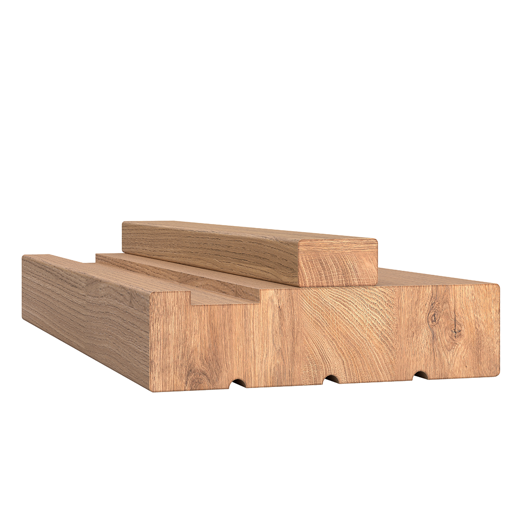 UNFINISHED OAK DOOR LINING WITH LOOSE STOP FD30