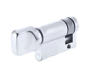ZOO HARDWARE VIER PRECISION EURO PROFILE SINGLE BODY CYLINDER TURN ONLY - POLISHED CHROME