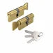 ZOO HARDWARE VIER V5 70MM EURO CYLINDER AND TURN – SATIN BRASS