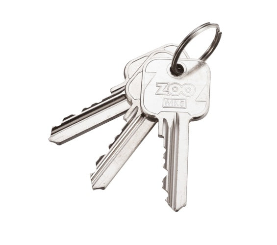 ZOO HARDWARE MASTER KEY FOR VIER PRECISION 5-PIN CYLINDERS, SILVER NICKEL - V5MK