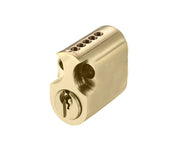 ZOO HARDWARE VIER PRECISION 31MM SCANDINAVIAN OVAL CYLINDER (INNER), POLISHED BRASS - V5OPSOI31PBE