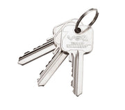 ZOO HARDWARE MASTER KEY FOR VIER PRECISION 6-PIN CYLINDERS, SILVER NICKEL - V6MK
