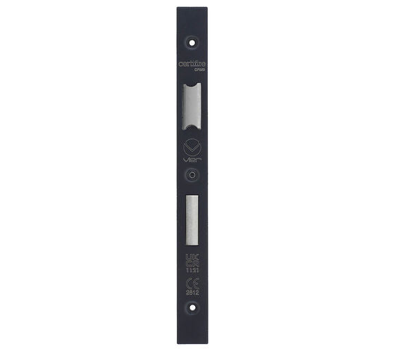 ZOO HARDWARE FACE PLATE AND STRIKE PLATE ACCESSORY PACK FOR DIN LOCK - POWDER COATED BLACK