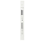 ZOO HARDWARE FACE PLATE AND STRIKE PLATE ACCESSORY PACK FOR DIN LOCK - POWDER COATED WHITE
