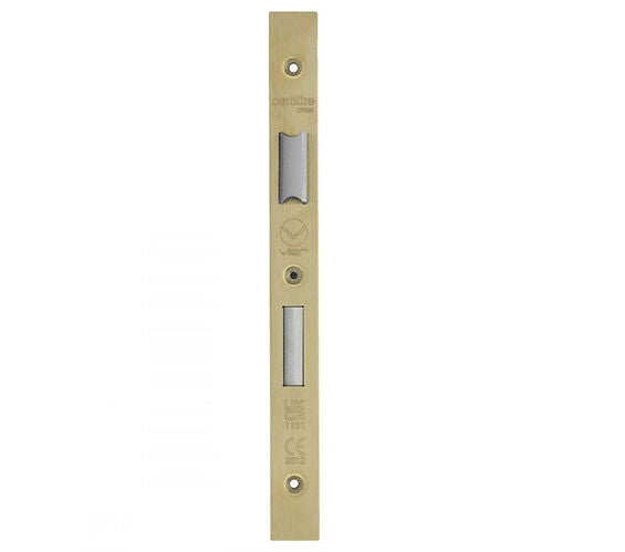 ZOO HARDWARE FACE PLATE AND STRIKE PLATE ACCESSORY PACK FOR DIN LOCK - PVD SATIN BRASS