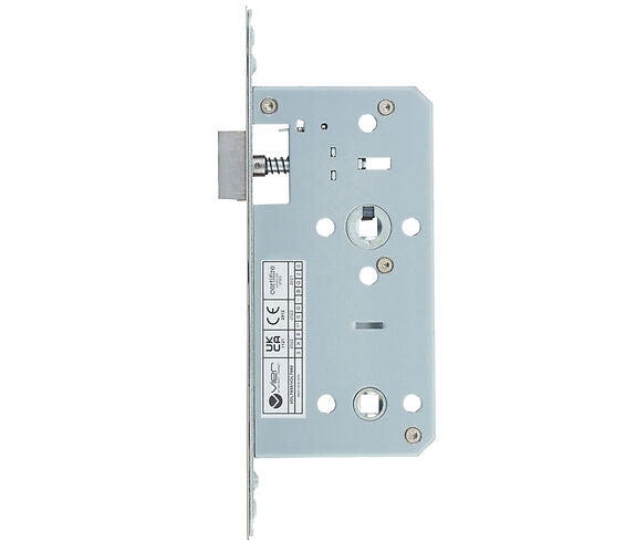 ZOO HARDWARE VIER 78MM C/C DIN BATHROOM LOCK (55MM BACKSET), CASE ONLY - VDL7855CO