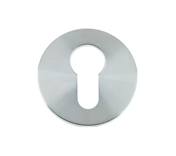 ZOO HARDWARE VIER EURO PROFILE KEY ESCUTCHEON SATIN STAINLESS STEEL - VS001S (SOLD IN SINGLES)