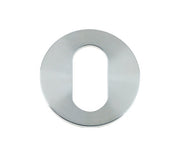ZOO HARDWARE VIER OVAL PROFILE KEY ESCUTCHEON SATIN STAINLESS STEEL - VS003S (SOLD IN SINGLES)