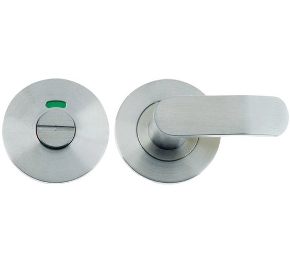 ZOO HARDWARE VIER BATHROOM TURN & RELEASE WITH INDICATOR SATIN STAINLESS STEEL – VS004IS