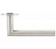 ZOO HARDWARE VIER MITRED LEVER ON ROUND ROSE  SATIN STAINLESS STEEL - VS010S (SOLD IN PAIRS)