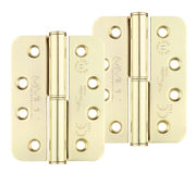 ZOO HARDWARE VIER PRECISION 4 INCH GRADE 11 RADIUS EDGE LIFT-OFF HINGE, ELECTRO BRASS - (SOLD IN PAIRS)