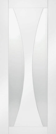 White abstract design on a white background