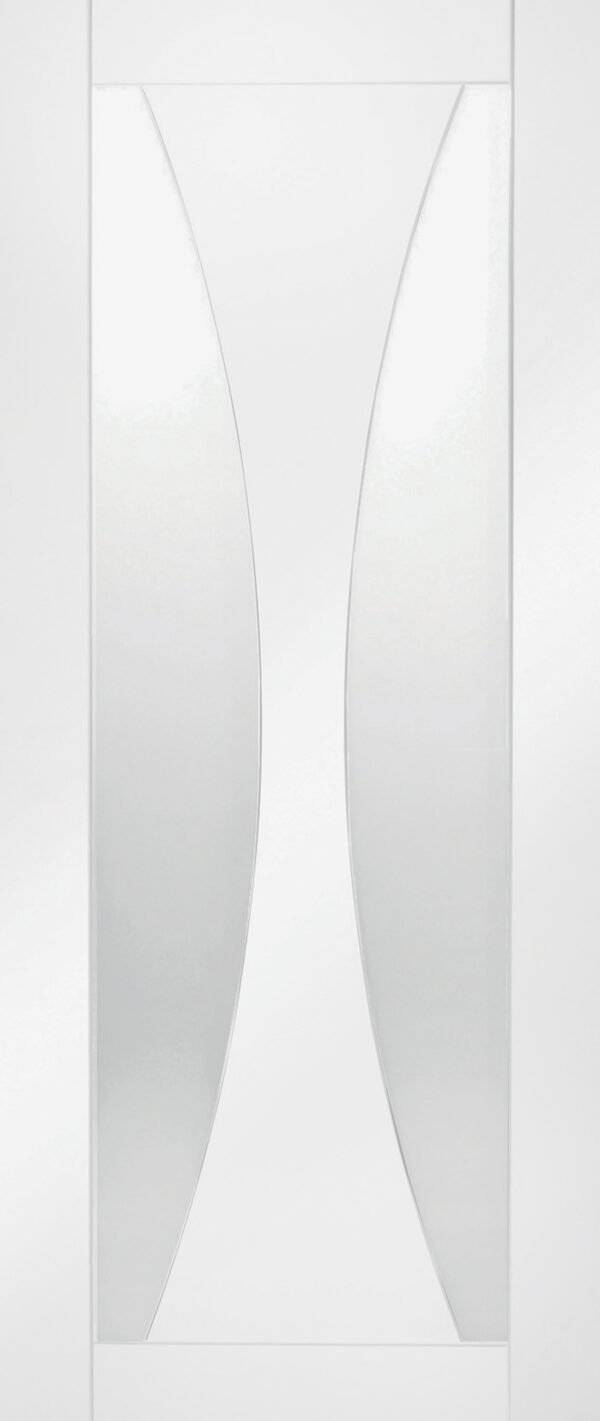 White abstract design on a white background