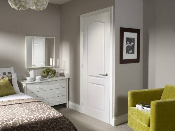 INTERNAL WHITE MOULDED CLASSIQUE 2 PANEL DOOR