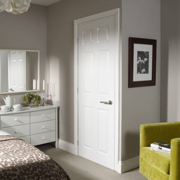 INTERNAL WHITE MOULDED COLONIST 6 PANEL DOOR