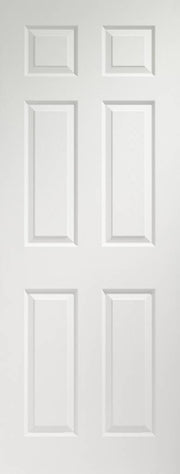 INTERNAL WHITE MOULDED COLONIST 6 PANEL FIRE DOOR