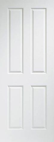 INTERNAL PRE-FINISHED WHITE MOULDED VICTORIAN 4 PANEL DOOR